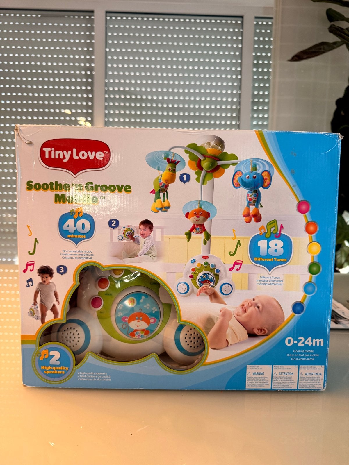 Tiny Love Soothe 'n Groove Mobiel - Muziek en Licht, Ophalen of Verzenden, Zo goed als nieuw, Mobiel, Met licht