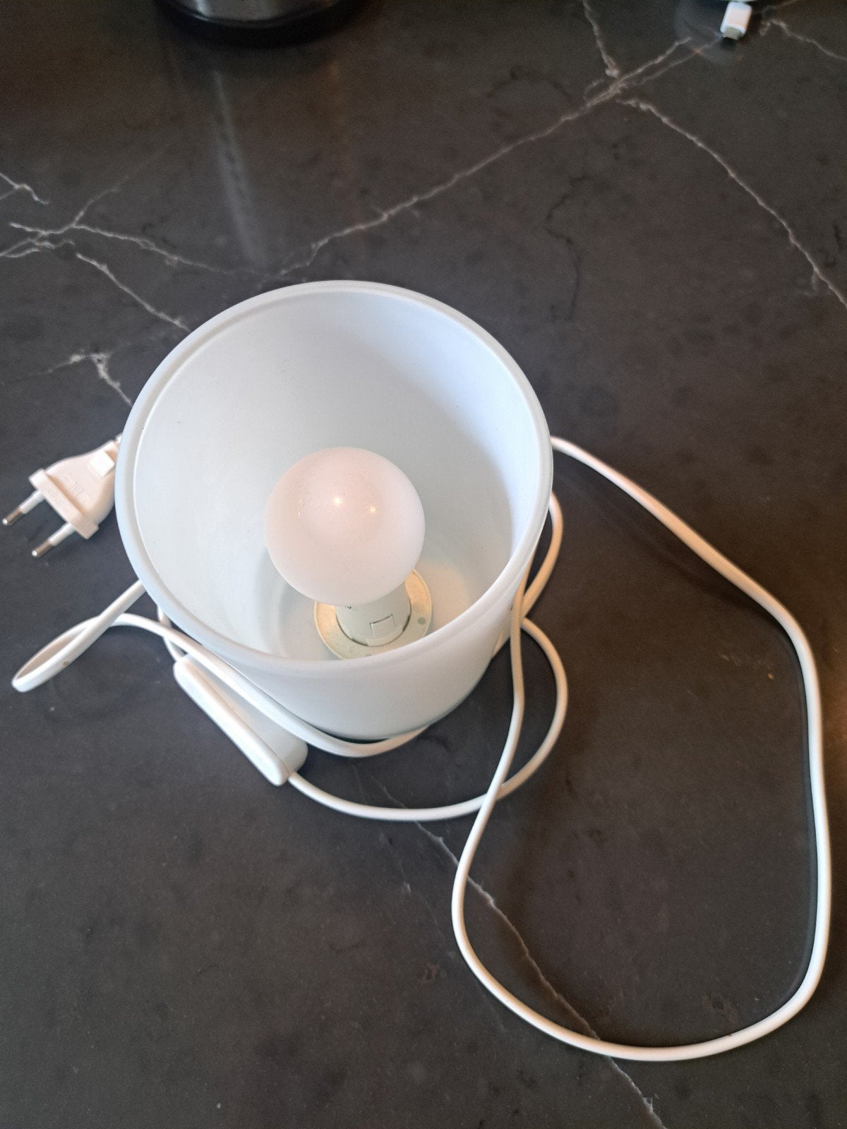 Witte tafellamp, Ophalen, Gebruikt, Overige merken, Wit