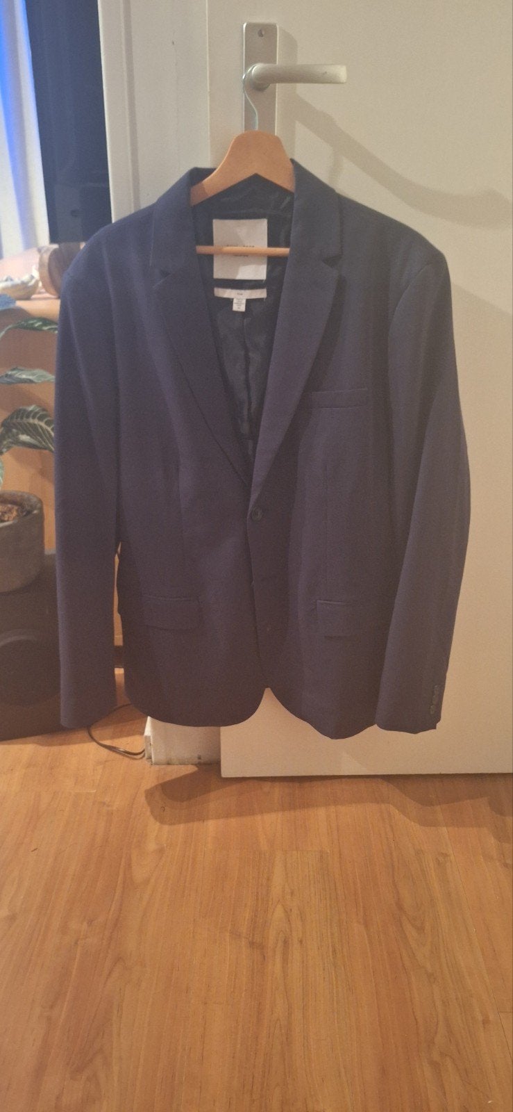 Stijlvol donkerblauw colbert voor heren, Maat 52/54 (L), Onbekend, Blauw, Ophalen of Verzenden
