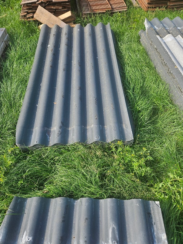 golfplaten eternit 153  214  cm lang, Overige materialen, Gebruikt, Zwart, Ophalen of Verzenden
