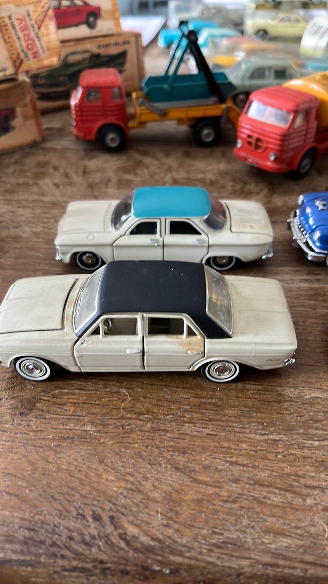4 Franklin Mint modellen uit de jaren 80 schaal 1/43, Ophalen of Verzenden, Zo goed als nieuw, Auto, Overige merken