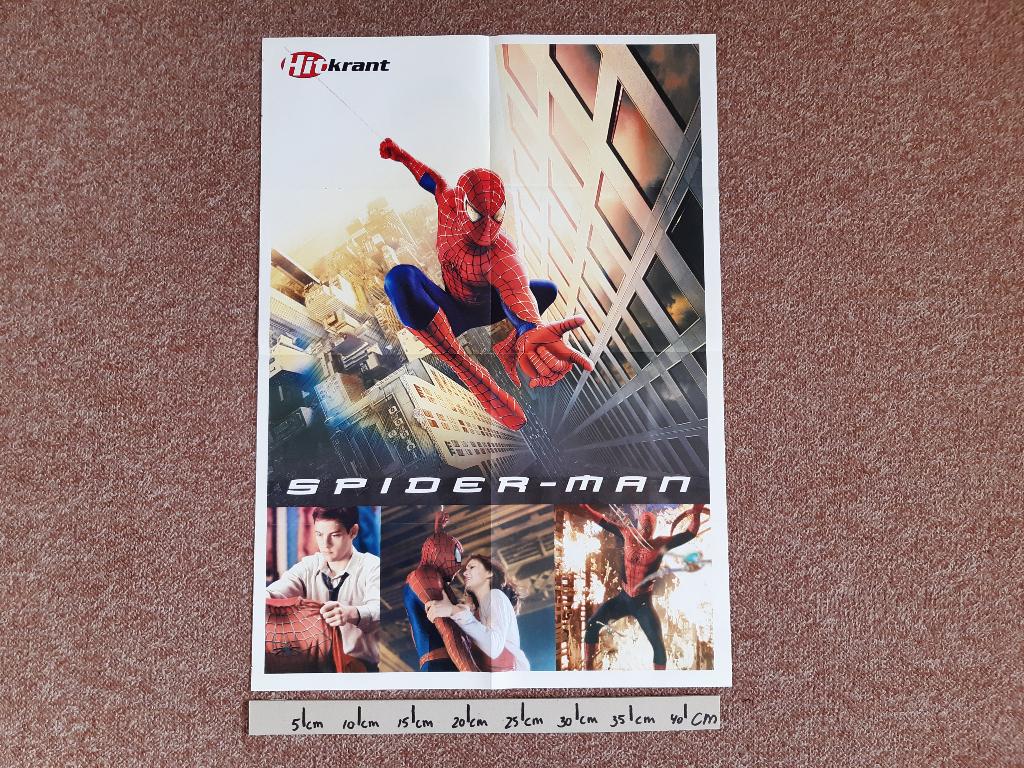 Poster Spiderman Hitkrant A2 Bouchra Martijn 44x62 cm, Verzamelen, Posters, Rechthoekig Staand, Ophalen of Verzenden, Zo goed als nieuw