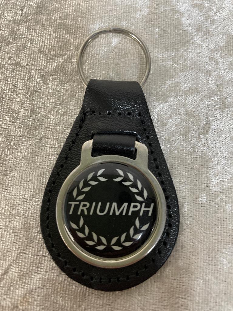 Sleutelhanger Triumph laurel leer nieuw, Ophalen of Verzenden, Nieuw