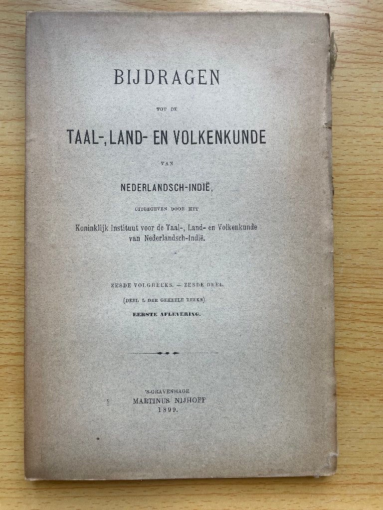 Bijdragen tot de Taal-, Land- en Volkenkunde van N.-Indië 50, Boeken, Ophalen of Verzenden, Gelezen, Diverse auteurs