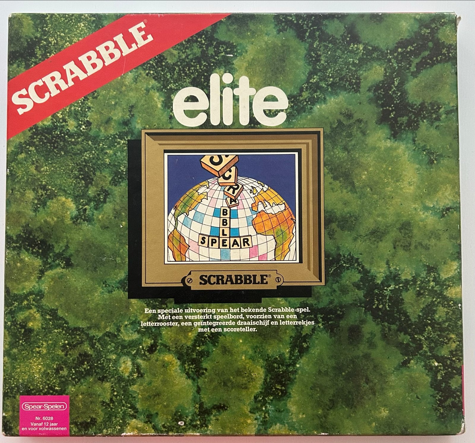 Scrabble Elite Luxe Uitvoering - Compleet met Draaiplateau, Hobby en Vrije tijd, Drie of vier spelers, Ophalen of Verzenden, Zo goed als nieuw