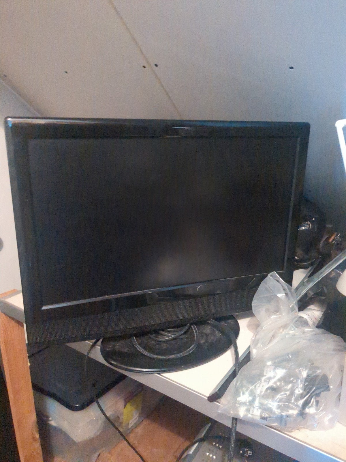 Zwarte LCD TV - Gebruikt, Gebruikt, 50 Hz, 60 tot 80 cm, Ophalen