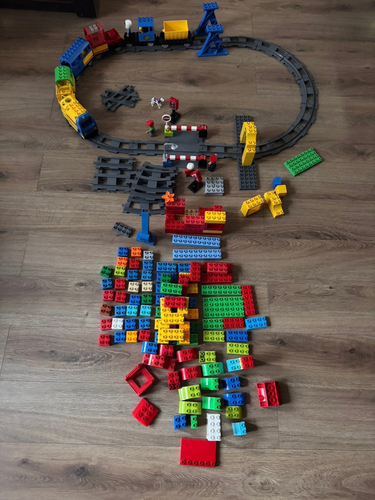 Duplo trein set 100items, Ophalen of Verzenden, Zo goed als nieuw