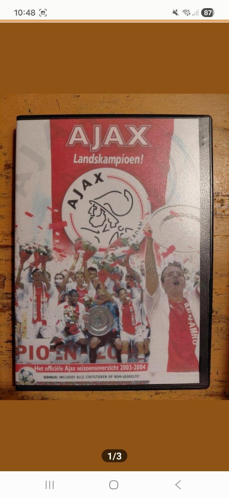 Ajax Landskampioen! Seizoensoverzicht 2003-2004 DVD, Cd's en Dvd's, Voetbal, Gebruikt, Alle leeftijden, Ophalen of Verzenden