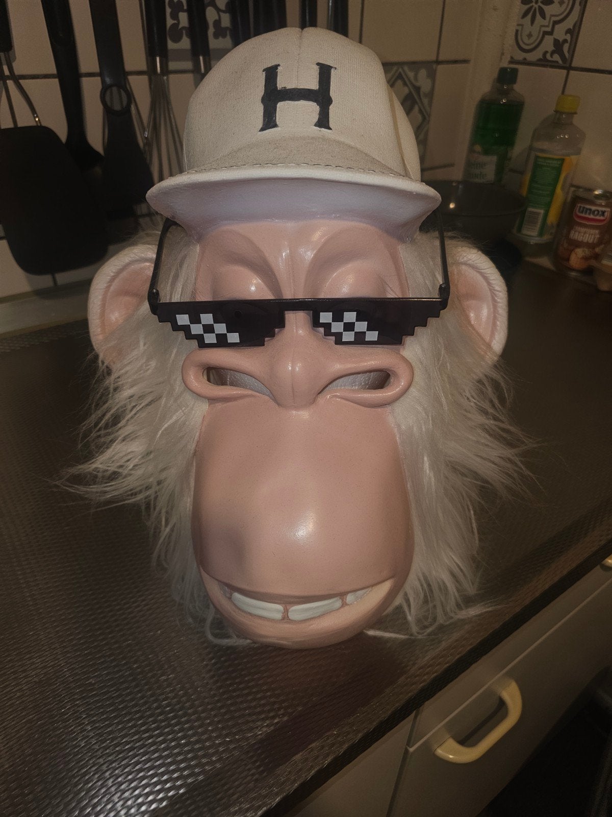 Gorilla masker nieuw nooit gedragen, Ophalen, Nieuw, Halloween of Griezel