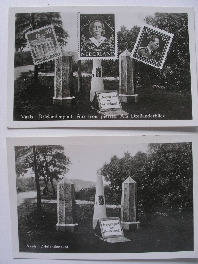 Vaals 3 ansichten Drielandenpunt, Verzamelen, Ophalen of Verzenden, Ongelopen, Limburg