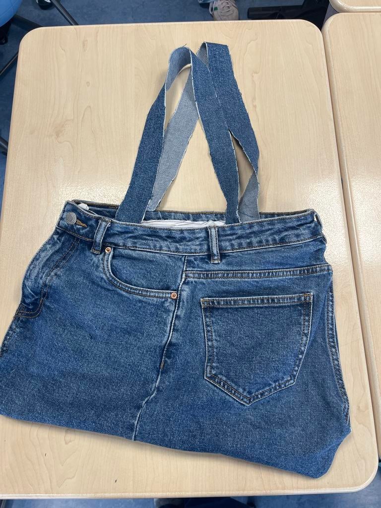 Spijkerbroek tas, Ophalen of Verzenden, Gebruikt, Blauw, Overige merken