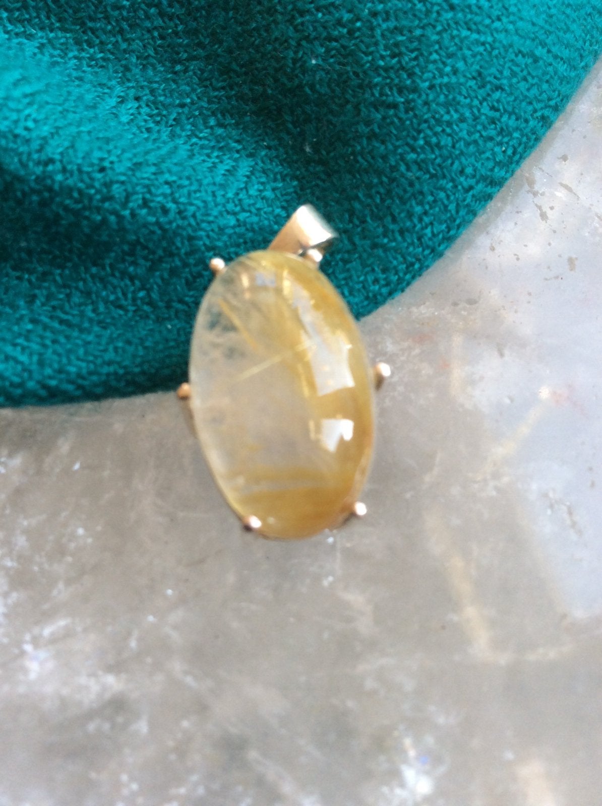 Rutielkwarts hanger geluk beschermt aura straling intuïtie, Sieraden, Tassen en Uiterlijk, Ophalen of Verzenden, Zo goed als nieuw
