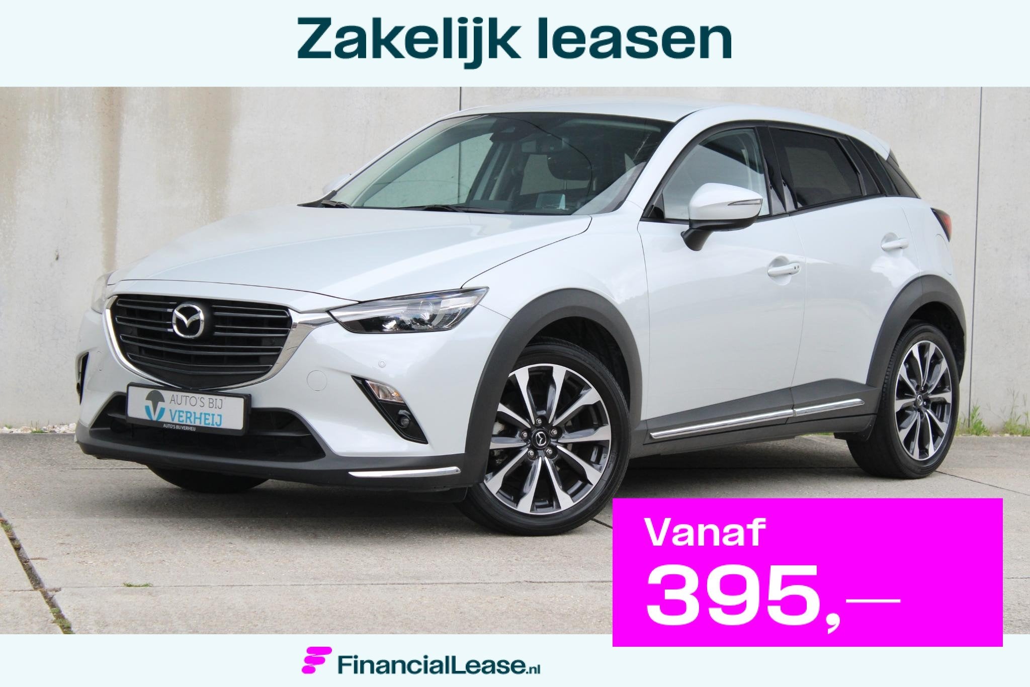 Mazda CX-3 2.0 SkyActiv-G 121 Luxury / AUTOMAAT / APPLE ANDR, 1998 cc, 4 cilinders, Met garantie (alle), Leder en Stof