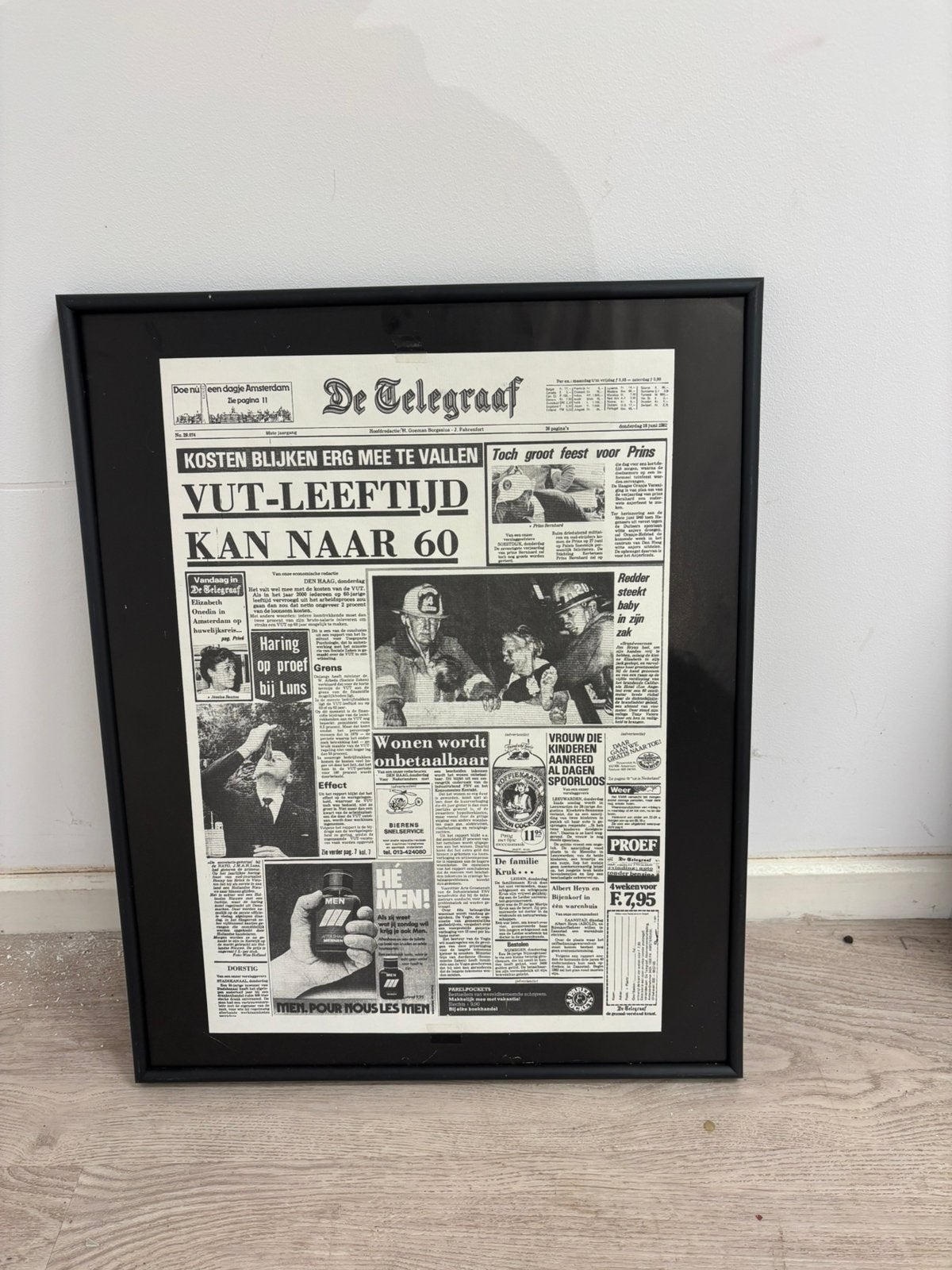 De telegraaf voorpagina 1981, Ophalen, 1960 tot 1980, Nederland, Krant