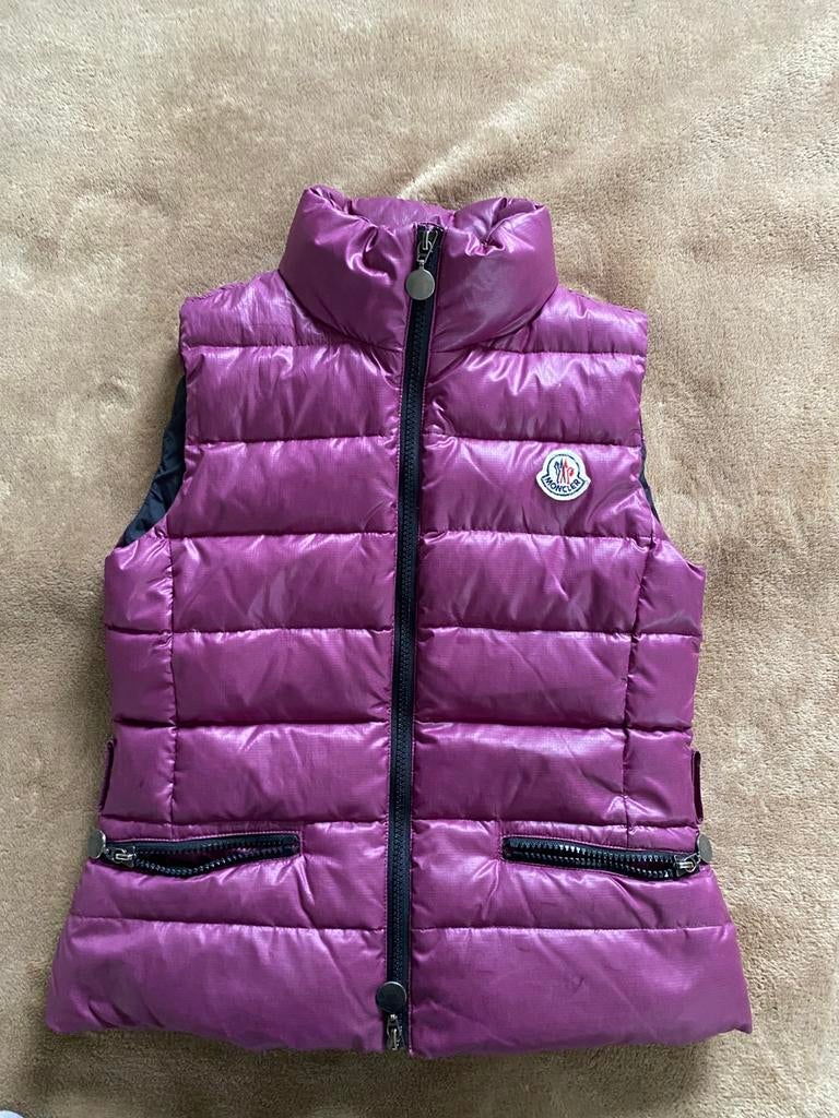 Moncler Tibb Gilet Paars Bodywarmer, Ophalen of Verzenden, Zo goed als nieuw, Maat 46 (S) of kleiner, Paars
