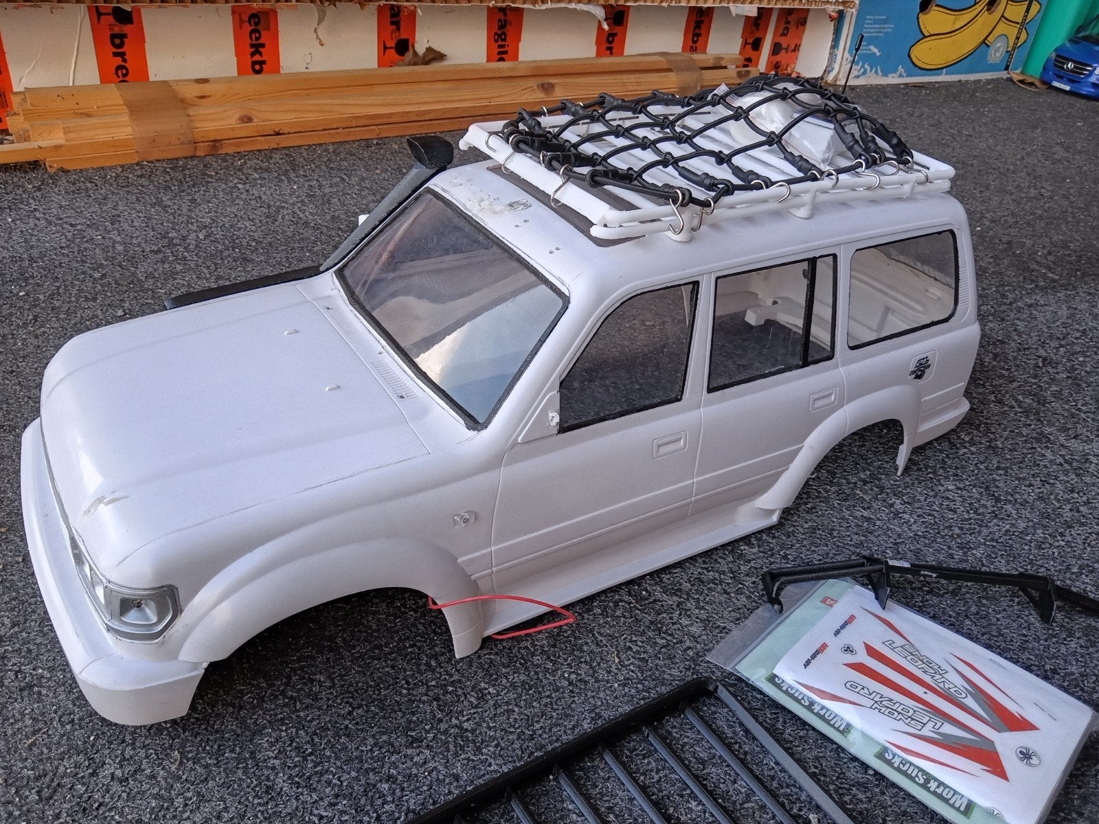Toyota LC80 Body 313mm wielbasis traxxas voor Traxxas TRX-4, Gebruikt, Auto, Groter dan 1:32, Ophalen