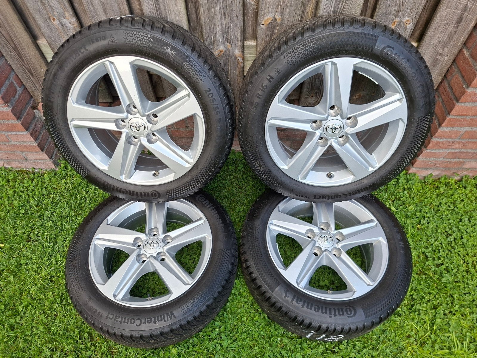 Toyota Corolla winterset origineel 205/55R16  Continental, Ophalen, 16 inch, Banden en Velgen, 205 mm