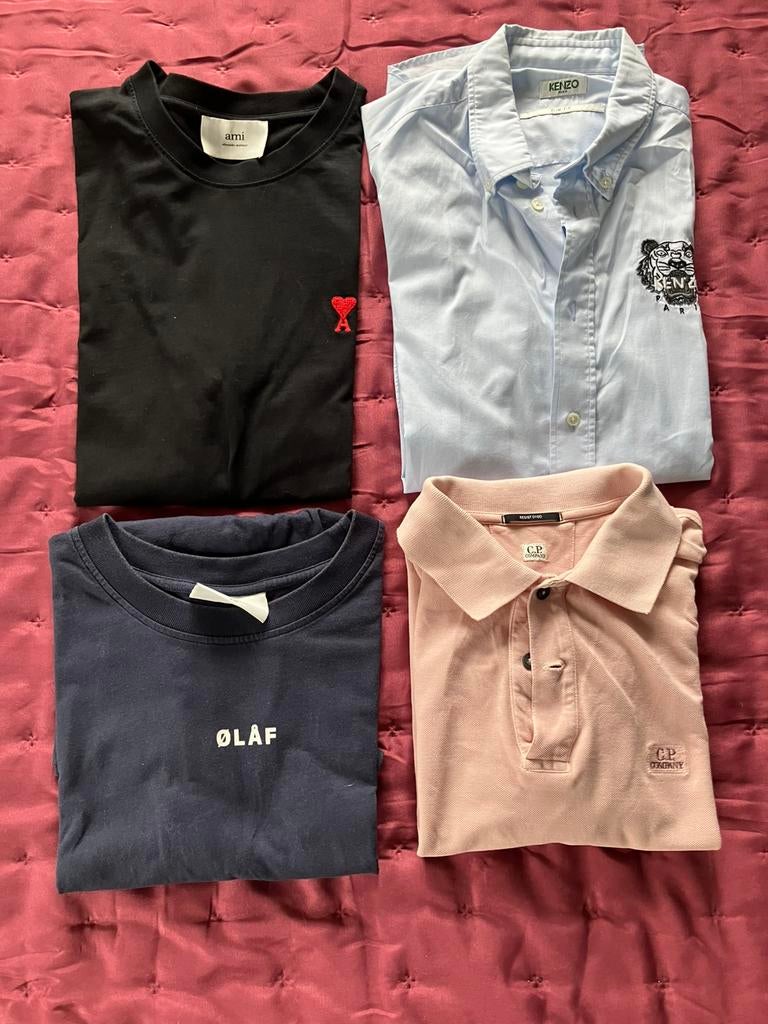 AMI t-shirt, Ophalen, Gedragen, Maat 48/50 (M), Zwart