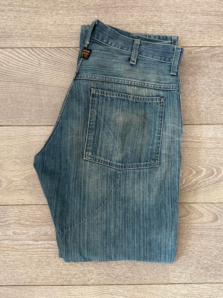 G-Star RAW Denim Jeans W33 L32 100% Cotton, Verzenden, Gedragen, Blauw, W33 - W34 (confectie 48/50)