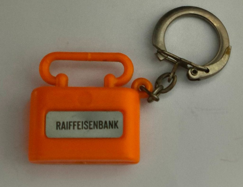 "Raiffensenbank" sleutelhanger, Ophalen of Verzenden, Zo goed als nieuw, Overige typen