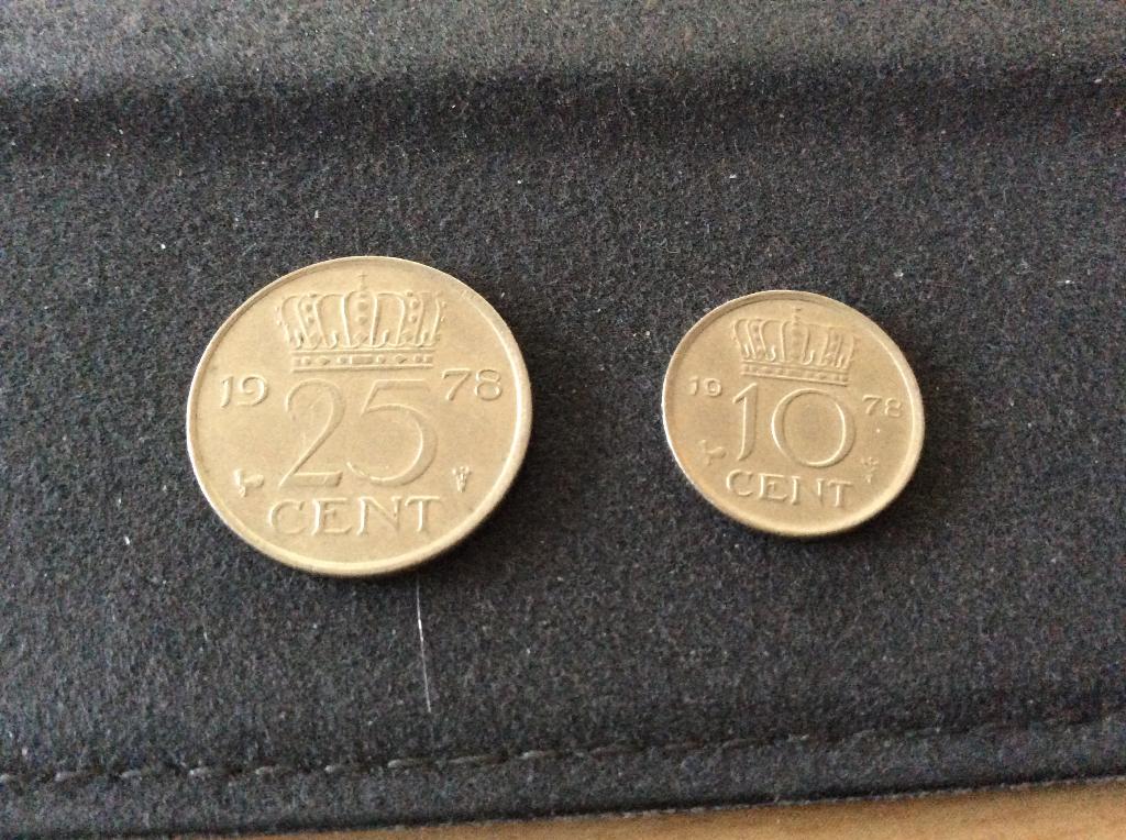 Munten, Ophalen of Verzenden, Koningin Juliana, 25 cent, Losse munt