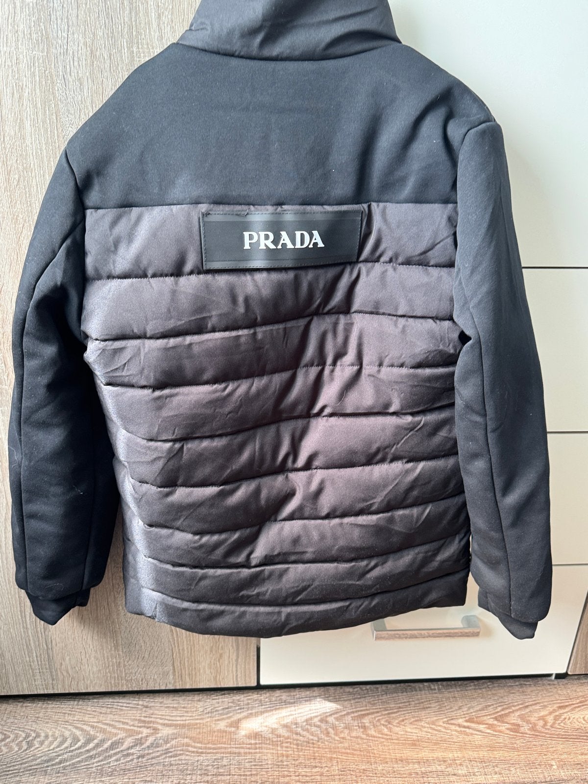 Prada jas zomer-herfst, Ophalen of Verzenden, Zo goed als nieuw, Zwart