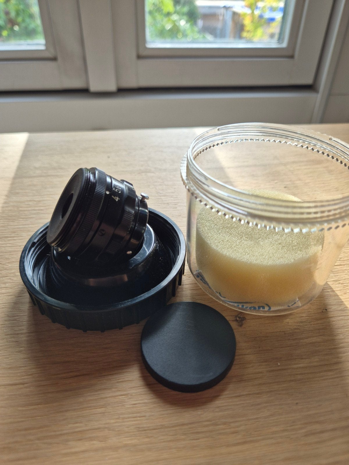 Nikon EL-Nikkor 50mm f/4 met koker, Gebruikt, Nikon, Ophalen of Verzenden, Overige vattingen