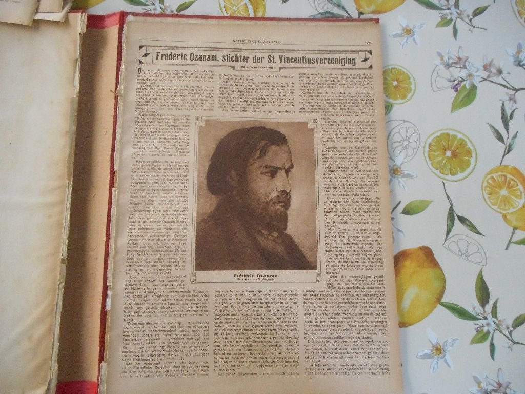 Frédéric Ozanam. Stichter St. Vincentiusvereeniging. 1925., Ophalen of Verzenden, 1920 tot 1940, Knipsel(s)