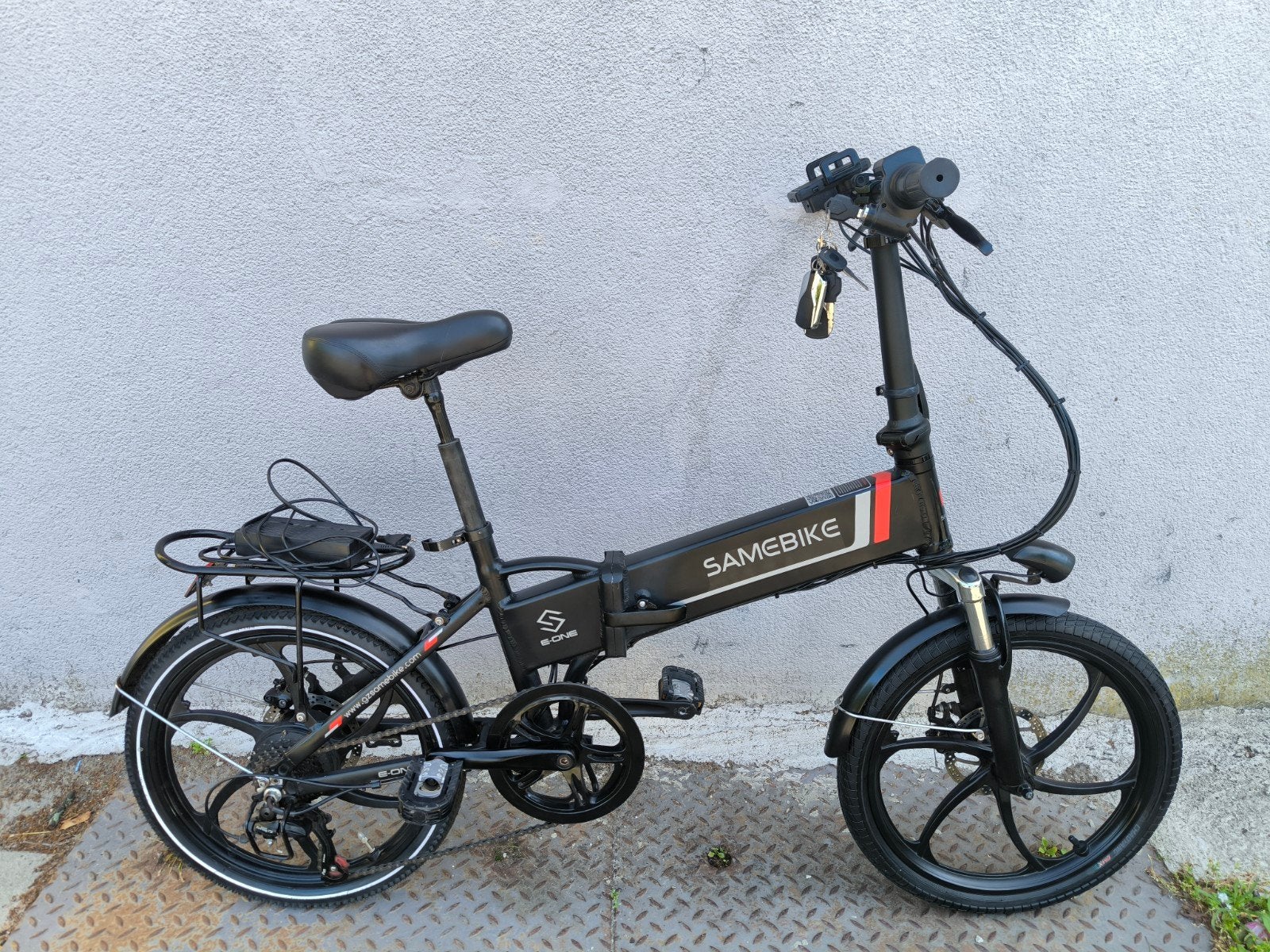 Elektrische Vouwfiets Samebike, 20 inch of meer, Versnellingen, Ophalen of Verzenden, Zo goed als nieuw