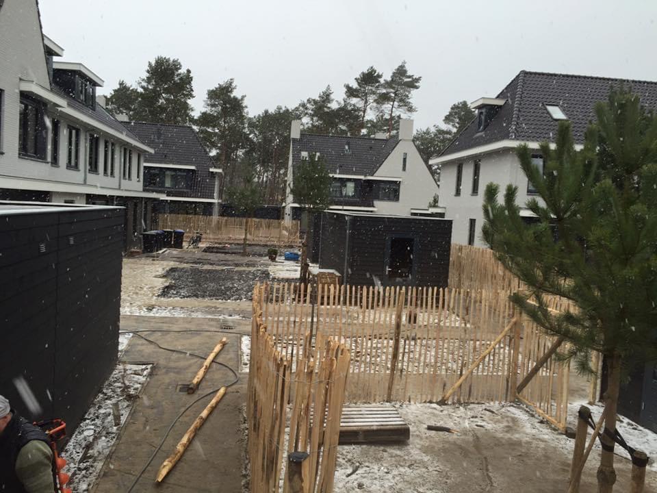 Robuust Kastanjehouten Hekwerk met Poort, Met poort, Nieuw, Ophalen of Verzenden, Tuinhek