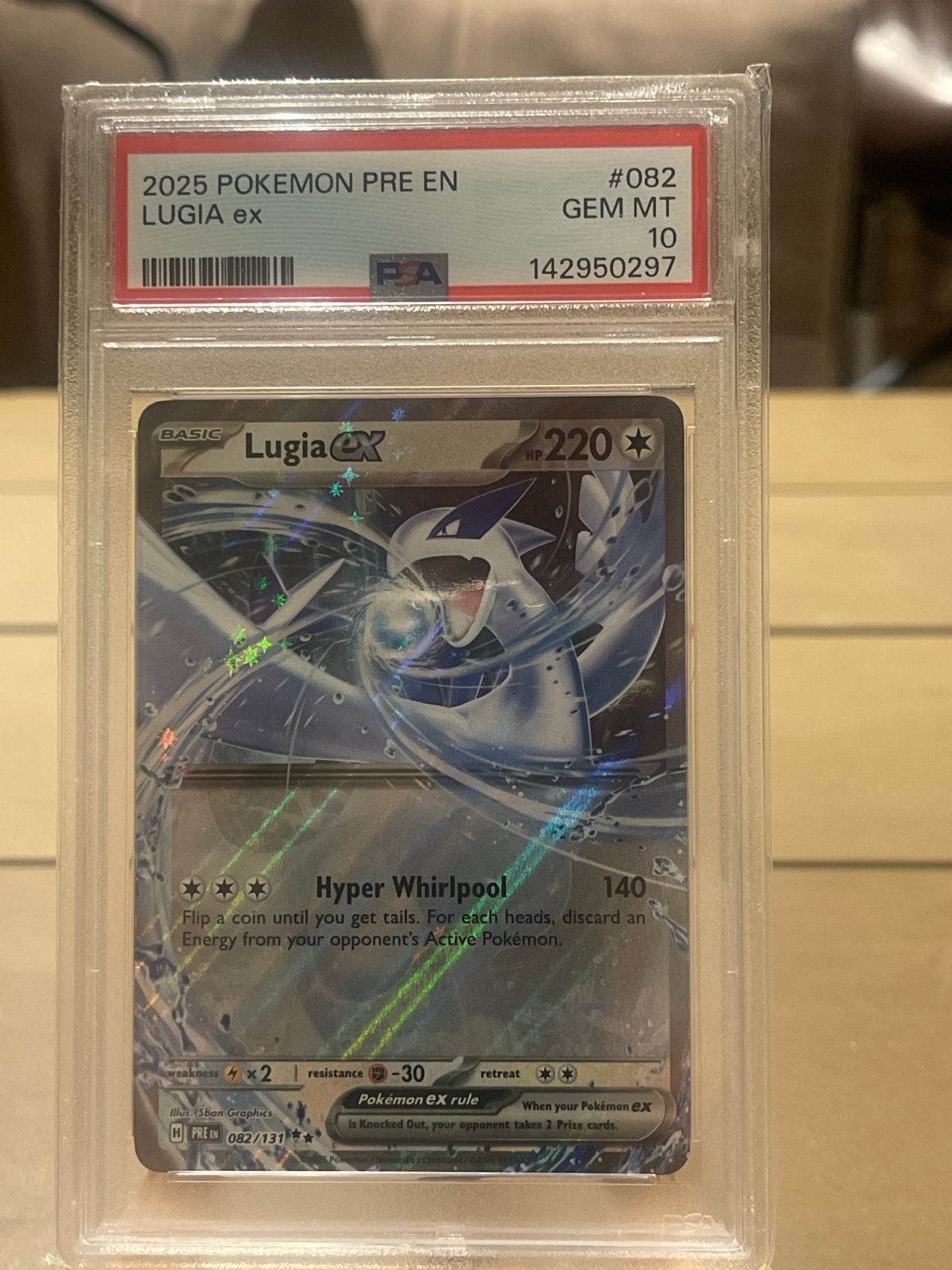 Lugia ex 082/131 PSA 10 GEM MT Pokémon kaart, Ophalen of Verzenden, Nieuw, Losse kaart, Foil