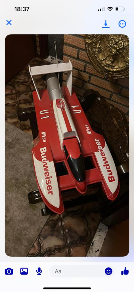 Rc vintage robbe unlimited budweiser boot, Hobby en Vrije tijd, Ophalen, Zo goed als nieuw