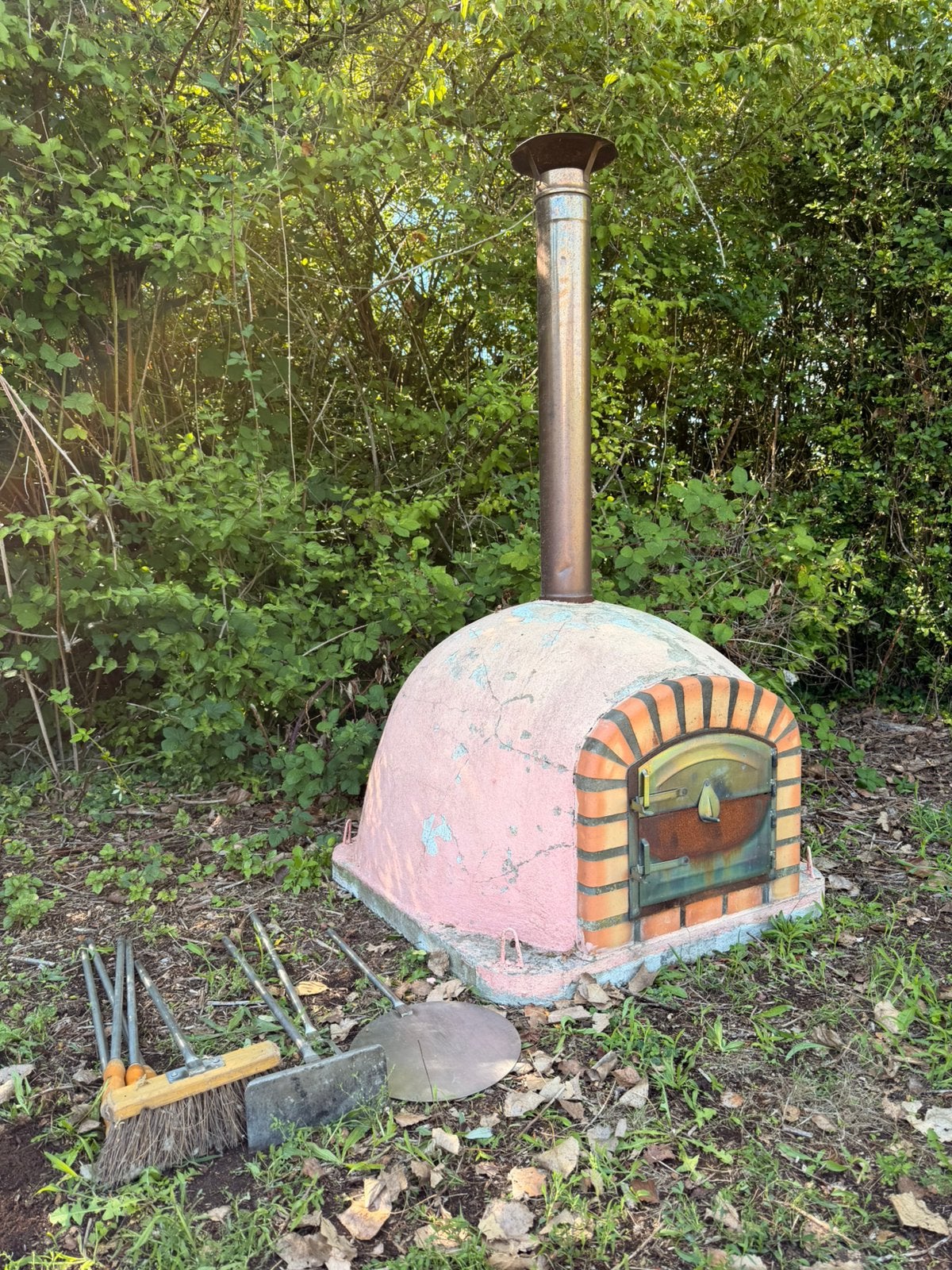 Houtgestookte stenen pizzaoven / broodoven maat 100, Tuin en Terras, Ophalen, Gebruikt