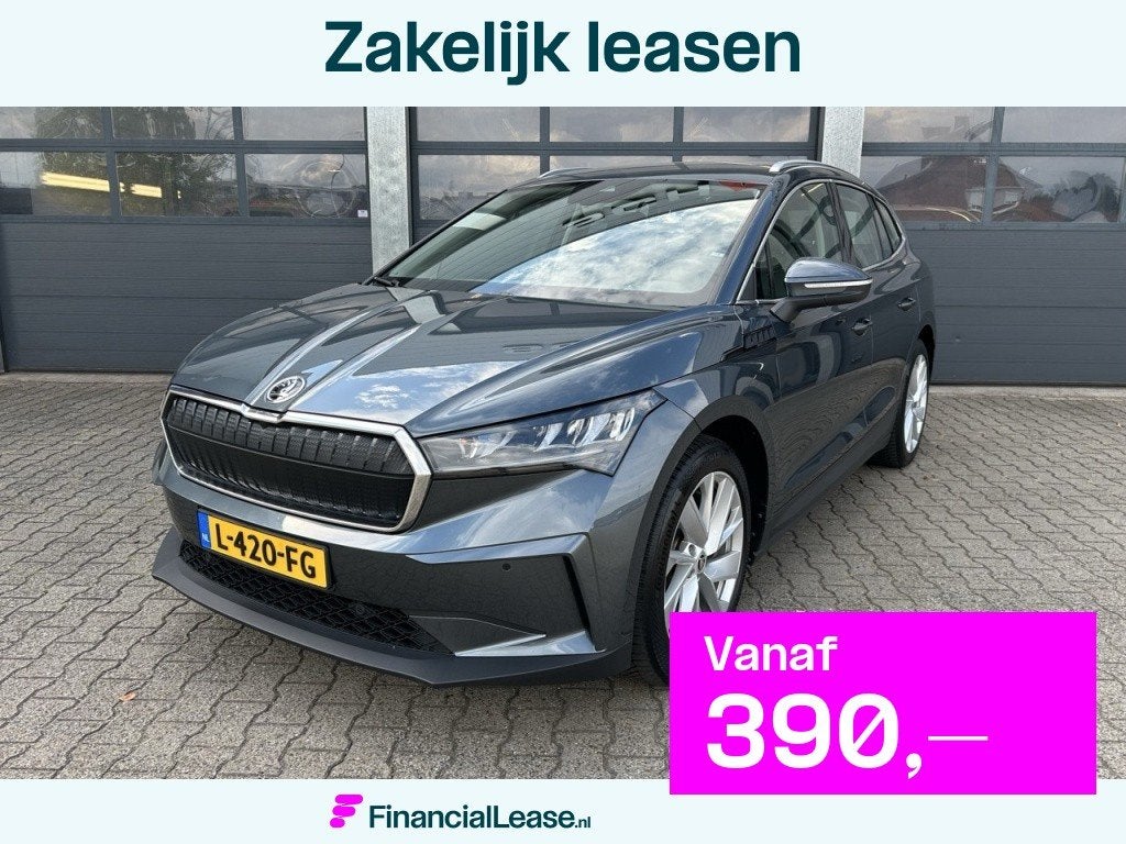 Skoda Enyaq iV 80 Elektromotor 204pk | SOH 88%, Gebruikt, Leder en Stof, Origineel Nederlands, 204 pk
