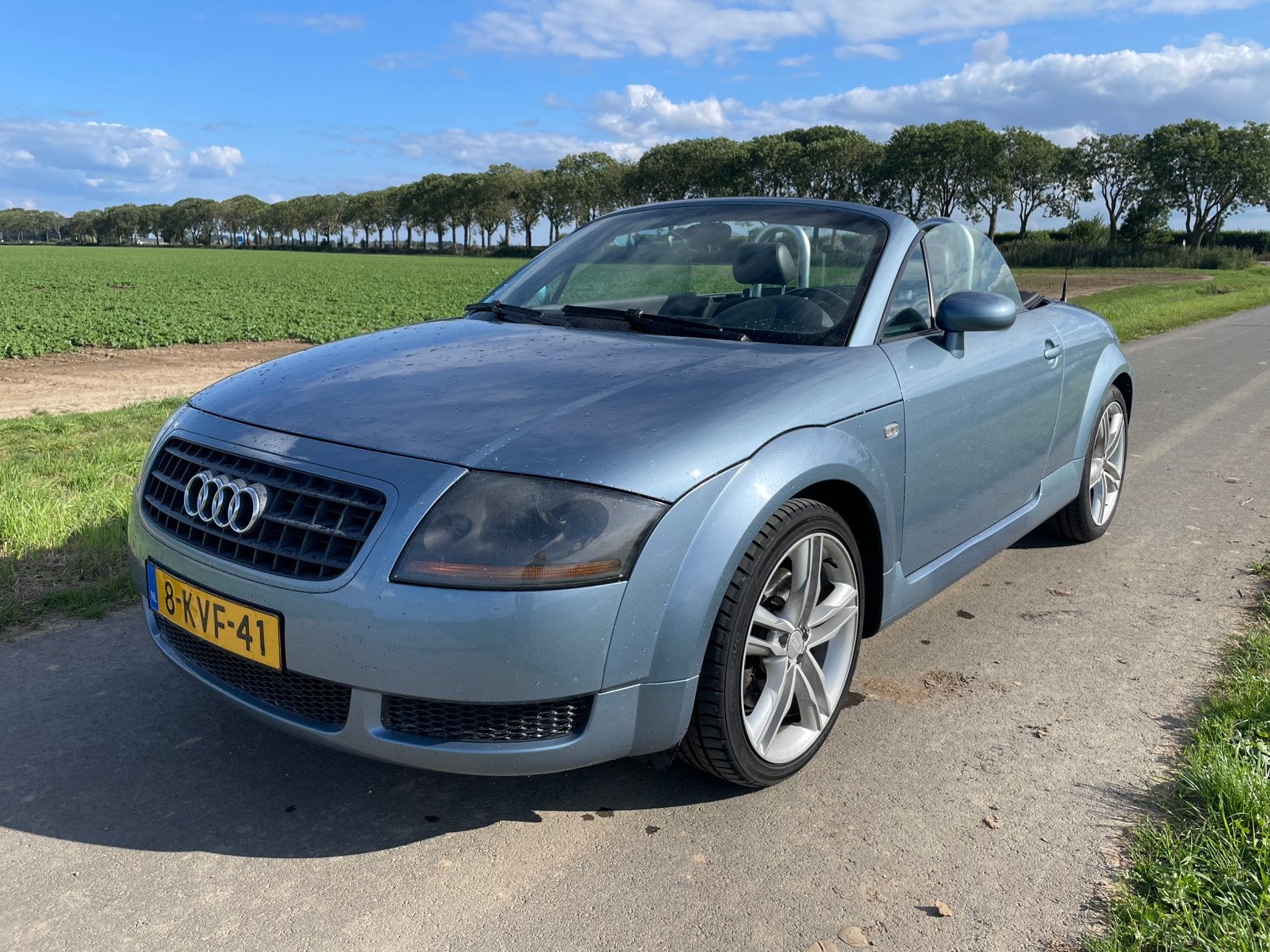 Uniek mooie Audi TT Roadster 1.8 Turbo 180pk uit 2005, Auto's, Voorwielaandrijving, TT, Zwart, 4 cilinders