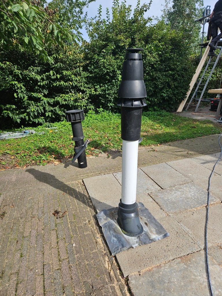 CV dakdoorvoer pannendak, Ophalen, 30 tot 80 cm, Gebruikt, Hoog rendement (Hr)