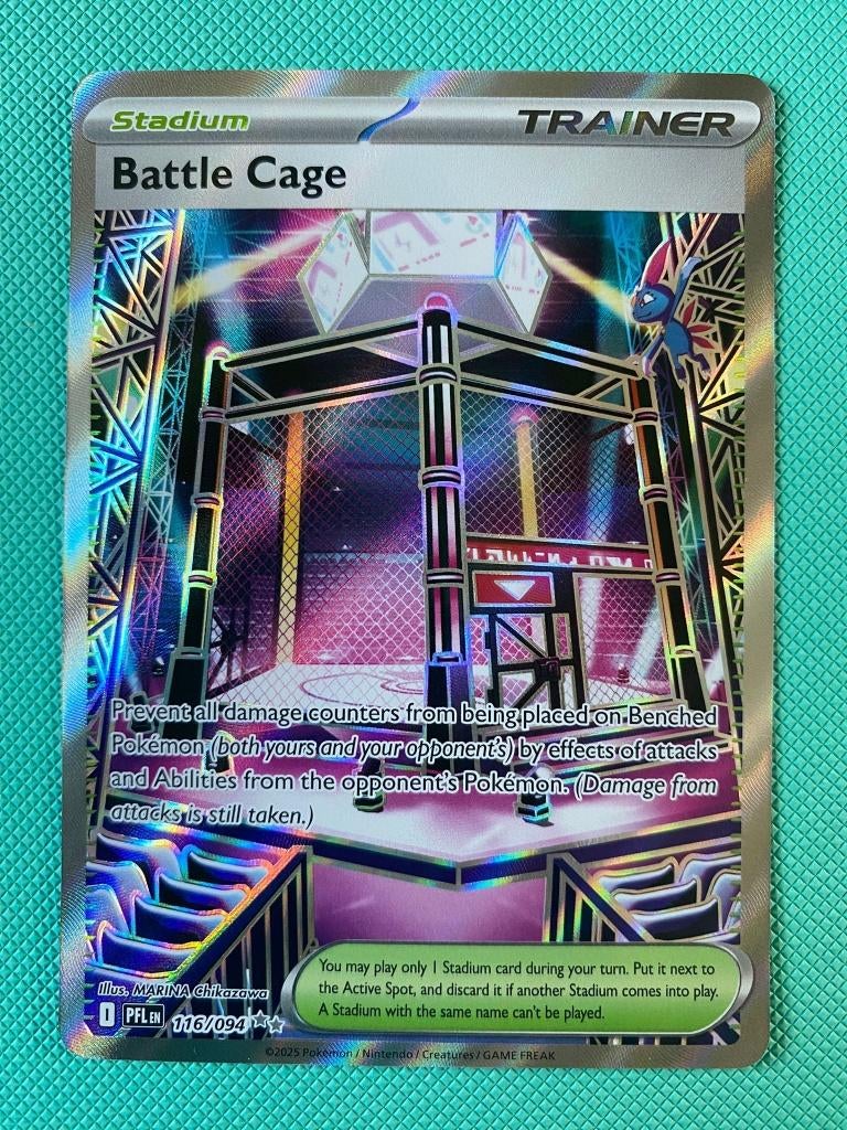 Battle Cage 116/094 PEL, Ophalen of Verzenden, Nieuw, Losse kaart, Foil