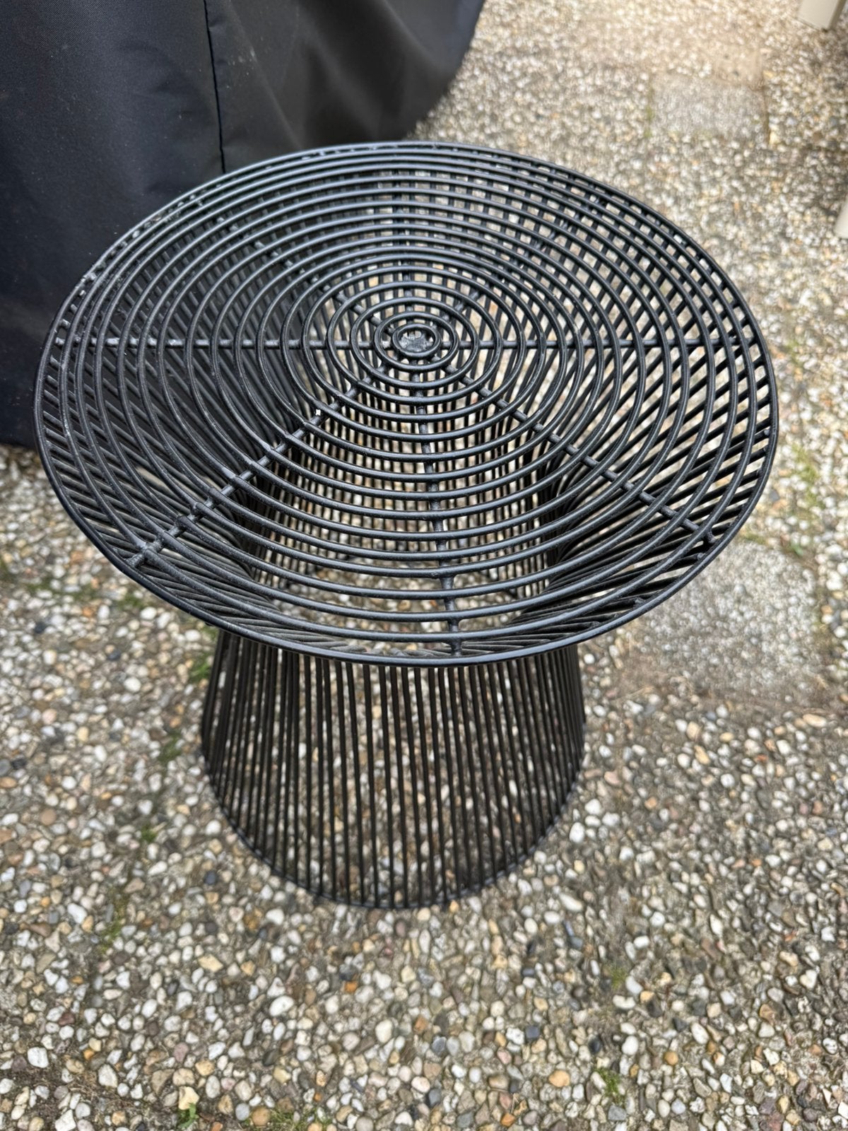 Stalen Tafeltje, Huis en Inrichting, Tafels | Bijzettafels, Ophalen, Minder dan 45 cm, Minder dan 55 cm, Metaal of Aluminium