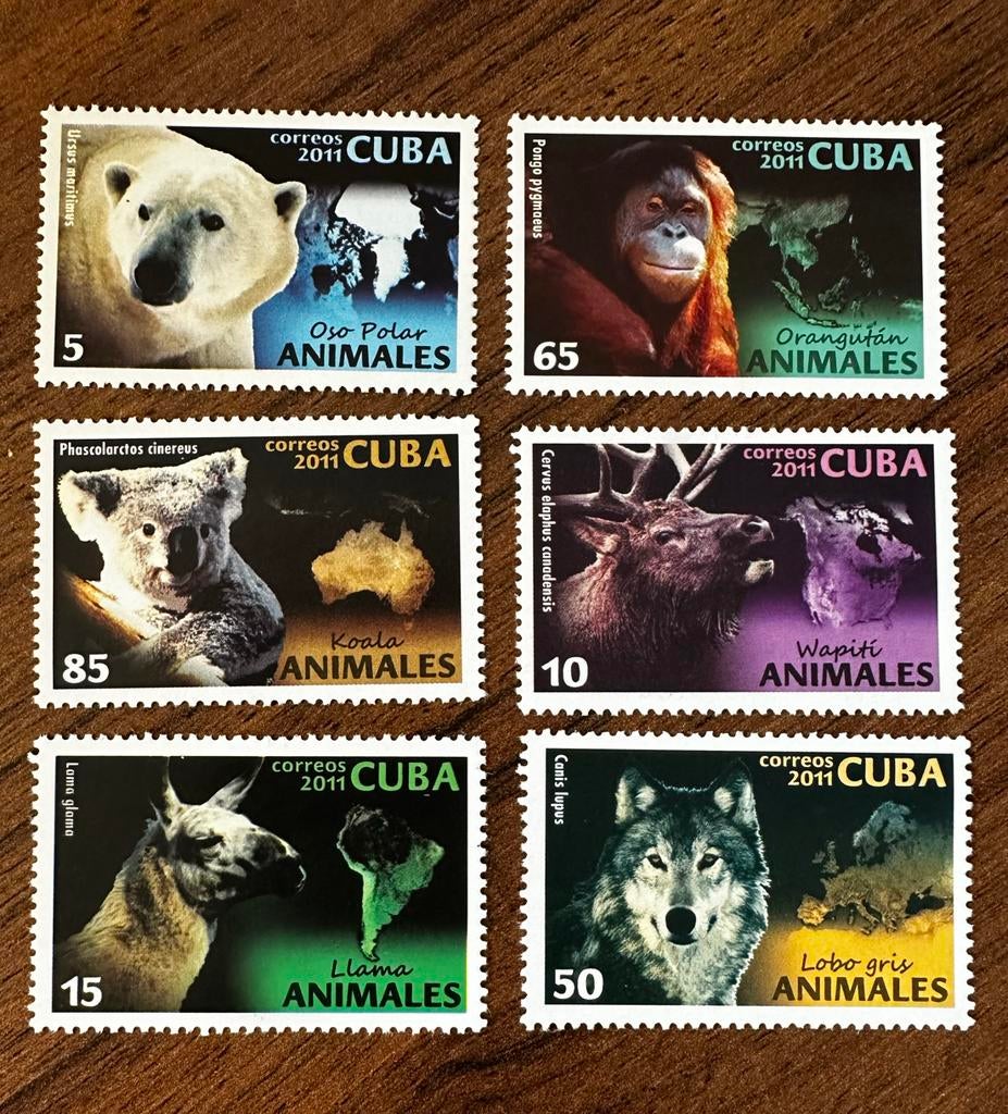 Cuba 2011 Dieren Postfris ijsbeer koala, Ophalen of Verzenden, Postfris
