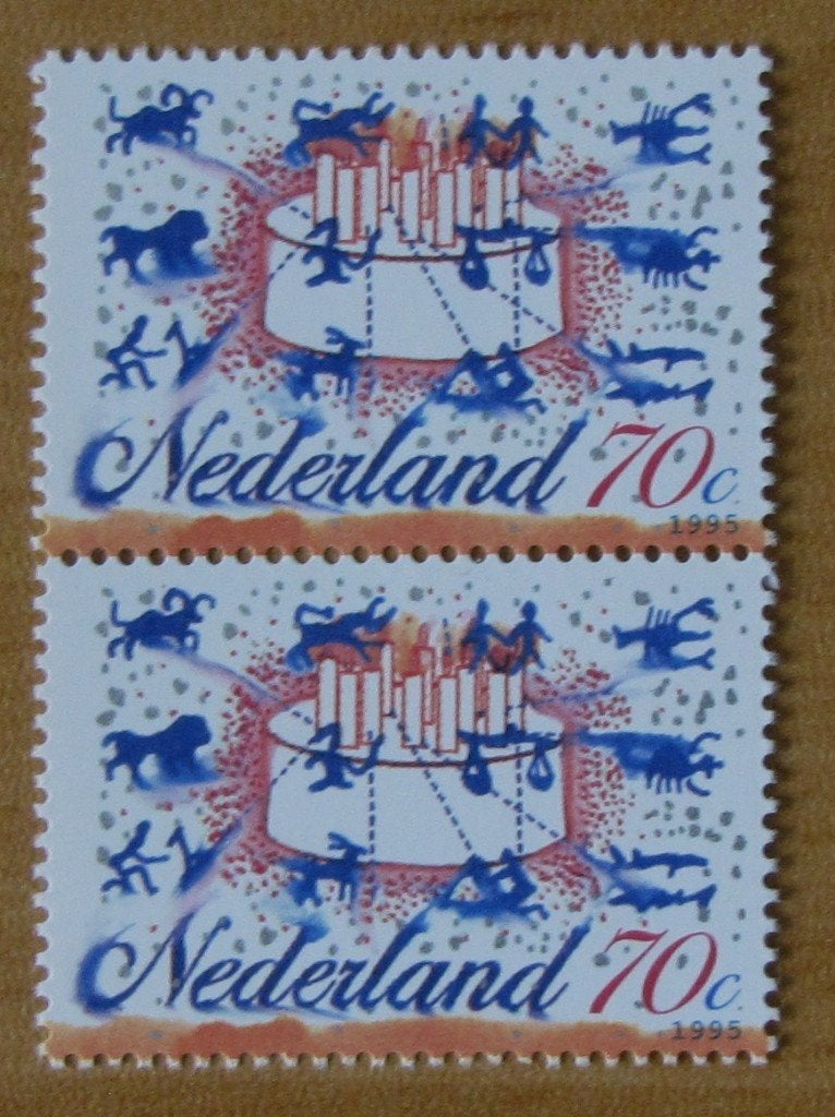 Nederland 1646 paartje v uit velletje sterrenbeelden., Postzegels en Munten, Postzegels | Nederland, Verzenden, Postfris