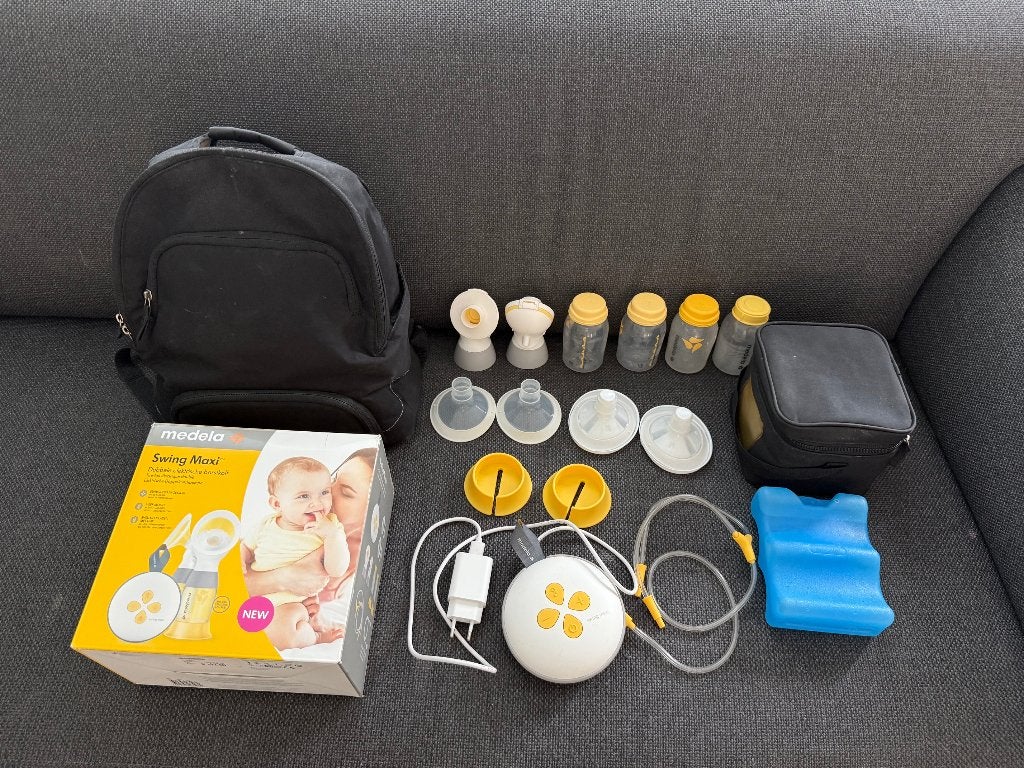 Medela Swing Maxi Dubbele Elektrische Borstkolf Set, Ophalen, Gebruikt, Inclusief tas, Medela