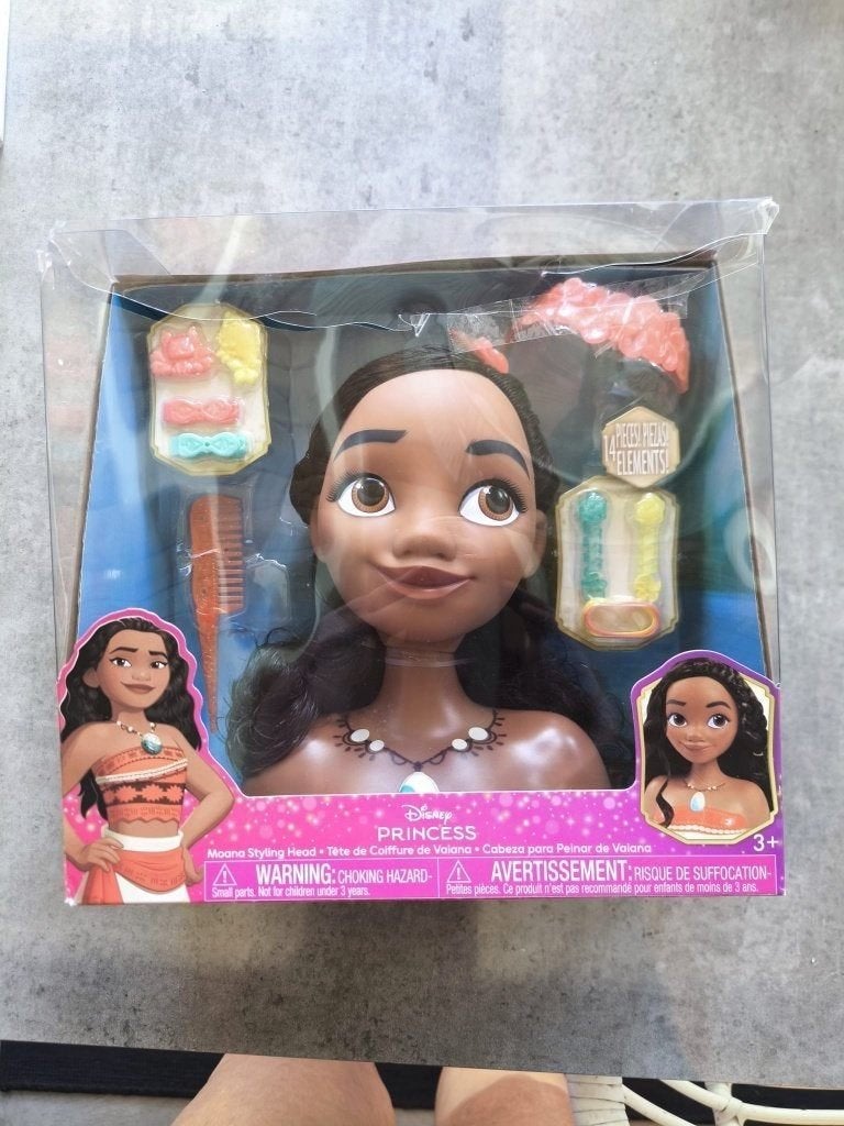 Disney Princess Moana Stylinghoofd Speelset, Ophalen of Verzenden, Overige figuren, Nieuw, Beeldje of Figuurtje