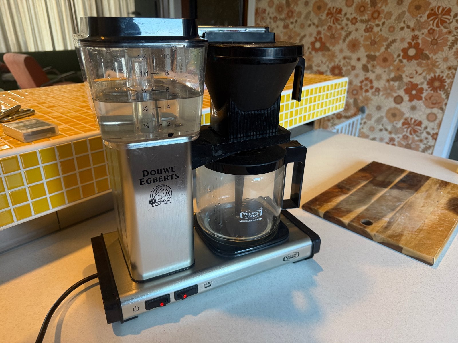 Douwe Egberts Koffiezetapparaat - Technivorm Moccamaster, Witgoed en Apparatuur, Koffiezetapparaten, Afneembaar waterreservoir