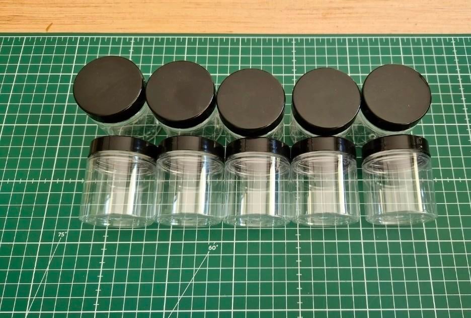 10 plastic potjes 150ml met deksel, Ophalen of Verzenden, Nieuw