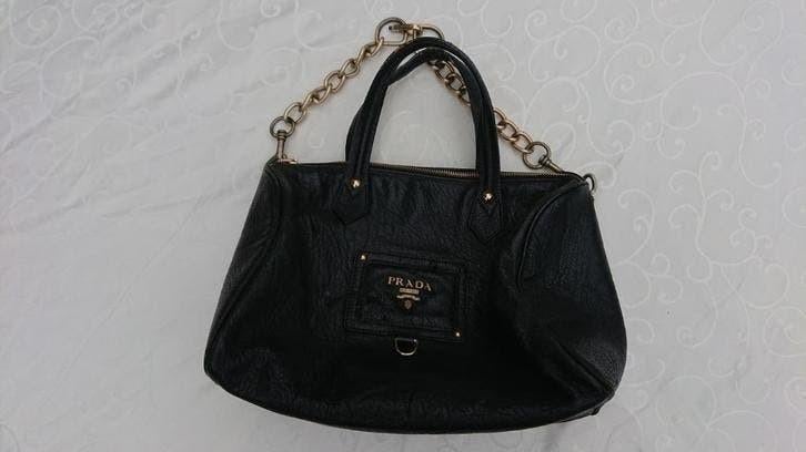 Zwarte Prada tas, Ophalen of Verzenden, Nieuw, Zwart, Handtas