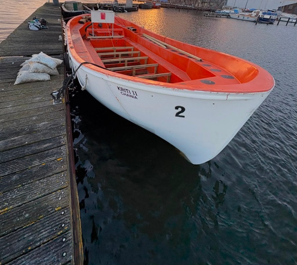 1 x  Reddingssloep 10x3.50 - 90 personen - 40 pk, Watersport en Boten, Ophalen, Gebruikt, Binnenboordmotor, Diesel
