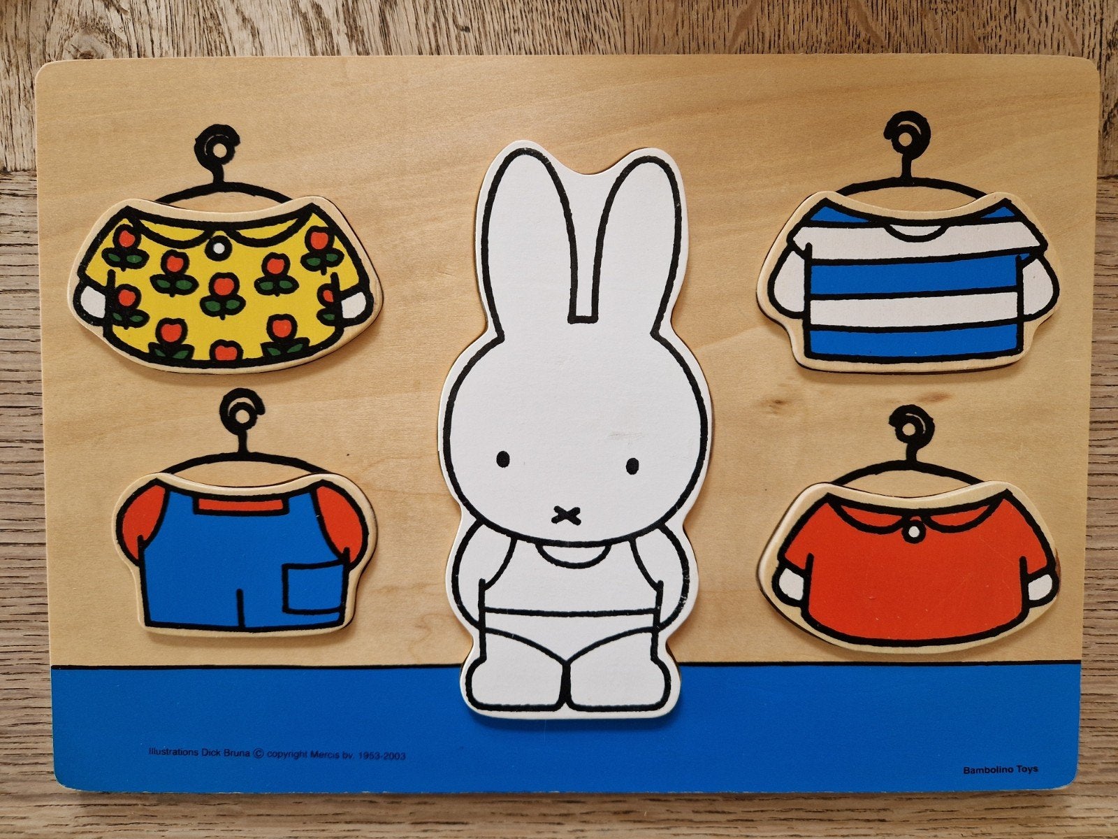 Nijntje Puzzel, Ophalen of Verzenden, Zo goed als nieuw, Van hout, Minder dan 10 stukjes