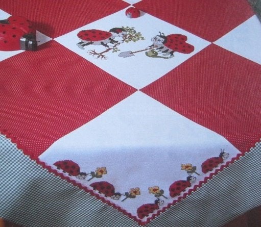 Borduurpatroon Lieveheersbeestje nr 9714 kl, Verzenden, Nieuw, Handborduren, Patroon