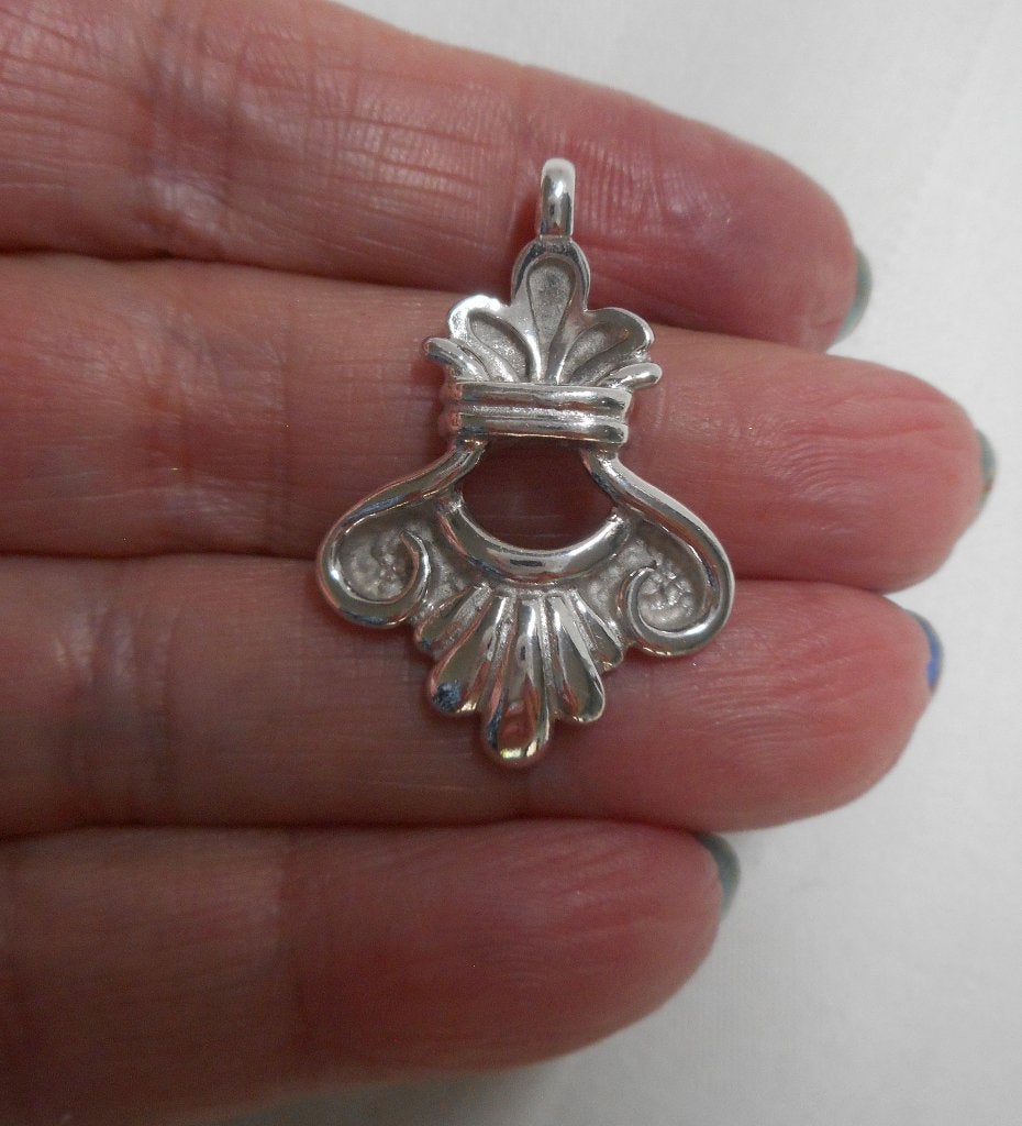 Zilveren aparte hanger nr.1557, Sieraden, Tassen en Uiterlijk, Verzenden, Zo goed als nieuw, Zilver, Zilver