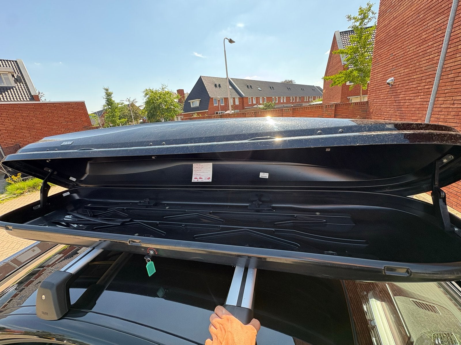 BMW Dakkoffer met Dakdragers - Origineel, Auto diversen, Dakkoffers, Ophalen of Verzenden, Gebruikt